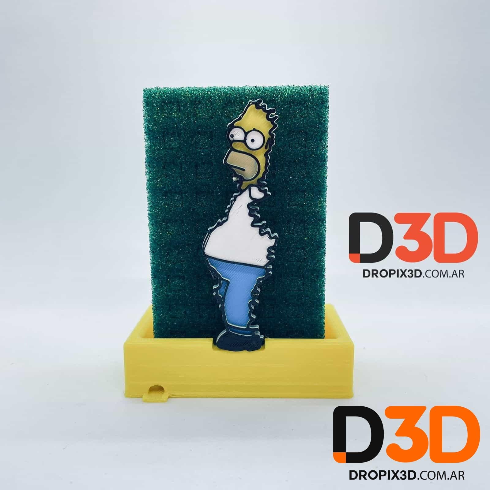 Porta Esponja Homero