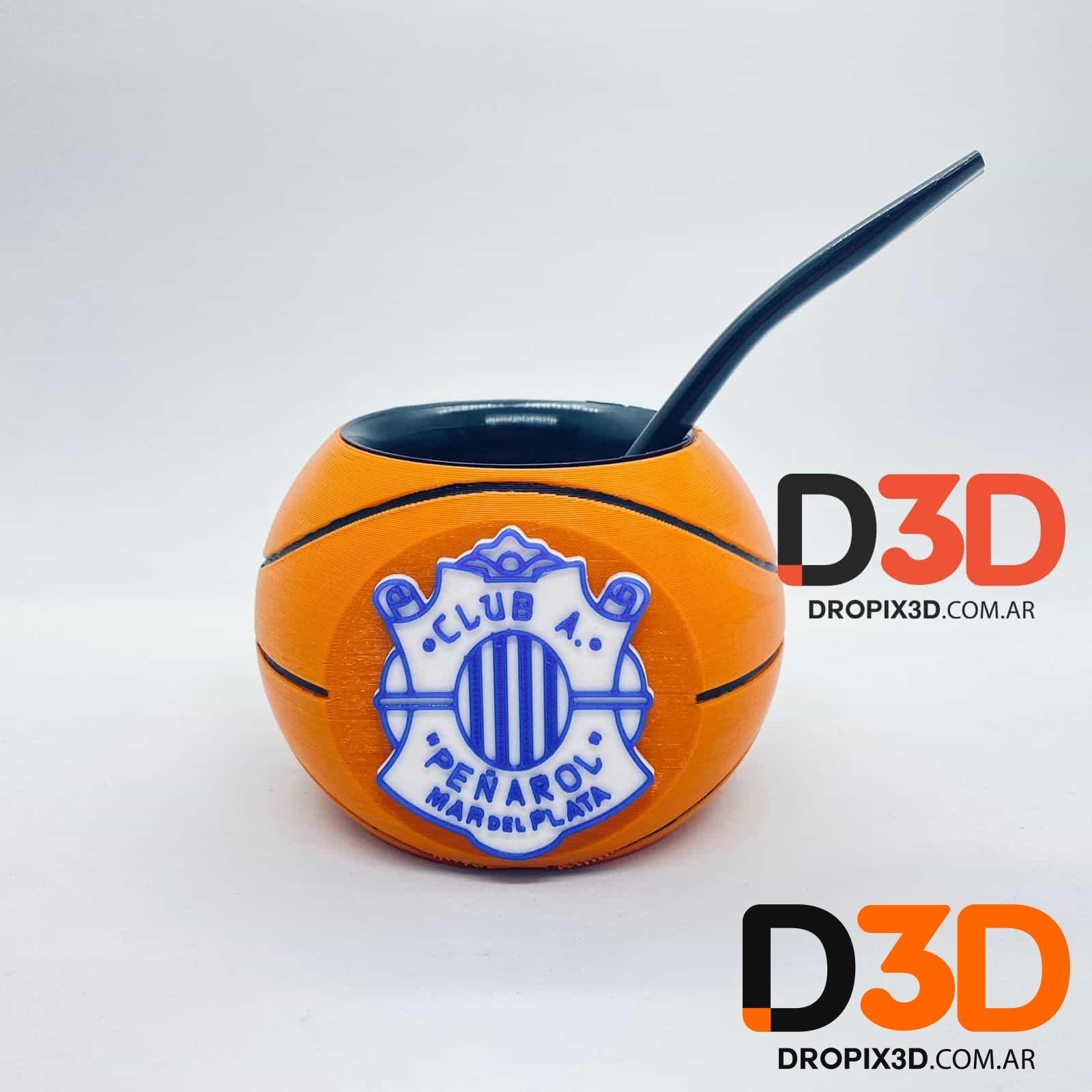 Mate Pelota Basket con Logo