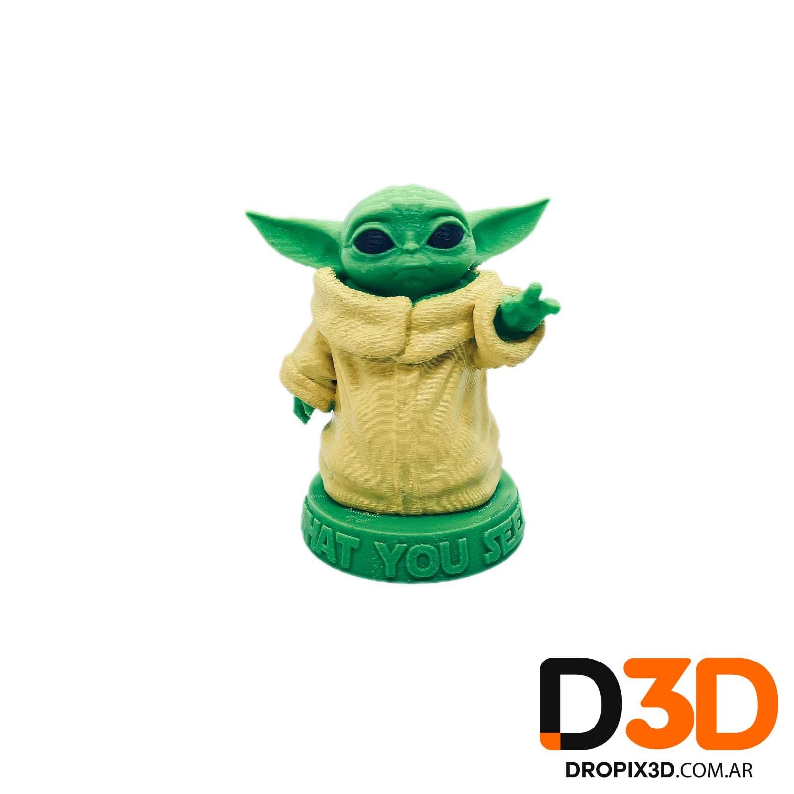 Baby Yoda Señalando