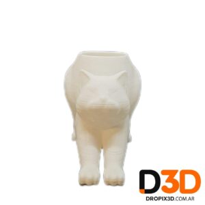 Maceta Gato Desperezandose 13cm