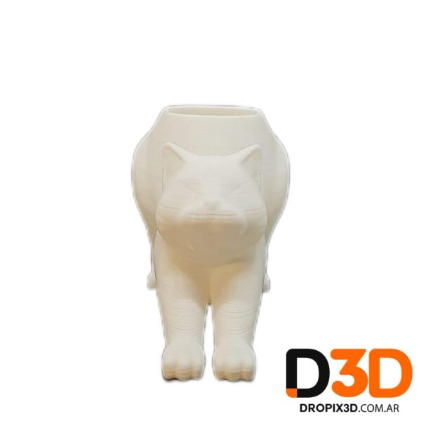 Maceta Gato Desperezandose 13cm