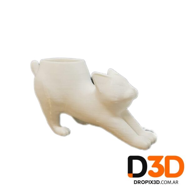 Maceta Gato Desperezandose 13cm - Imagen 3