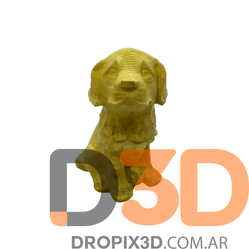 Figura Perro Golden Impreso en 3D personalizado 10cm